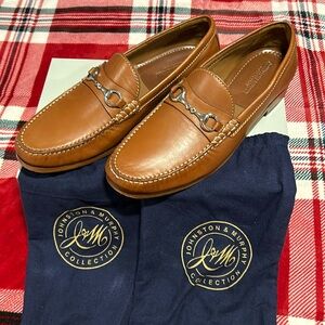 Johnston & Murphy Baldwin Horsebit Loafers. Color Cognac. Size 12. Never Worn.